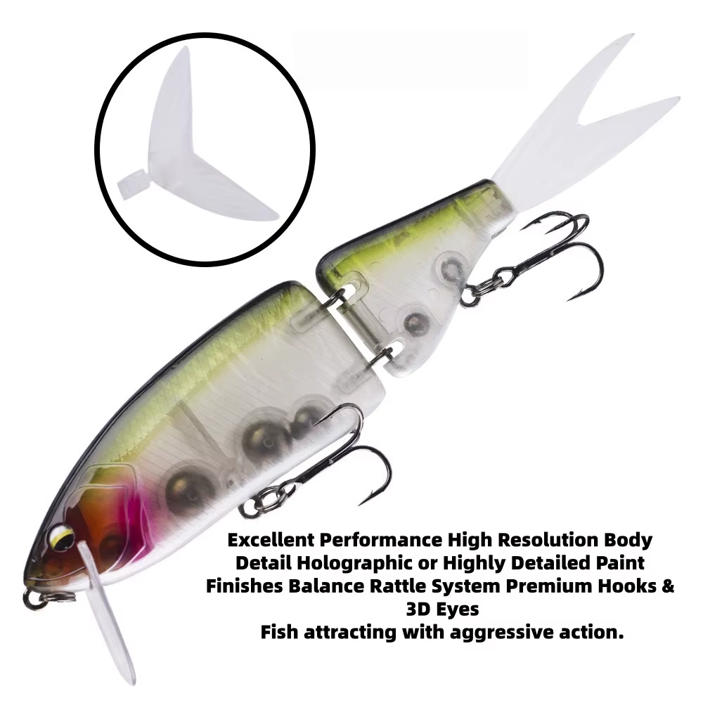 MUKUN Swimbait articulado grande – Cebo duro para depredadores - imagen 2