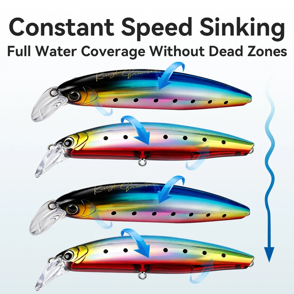 Señuelo minnow hundido Kingdom Sinking Minnow – para lubina - imagen 5