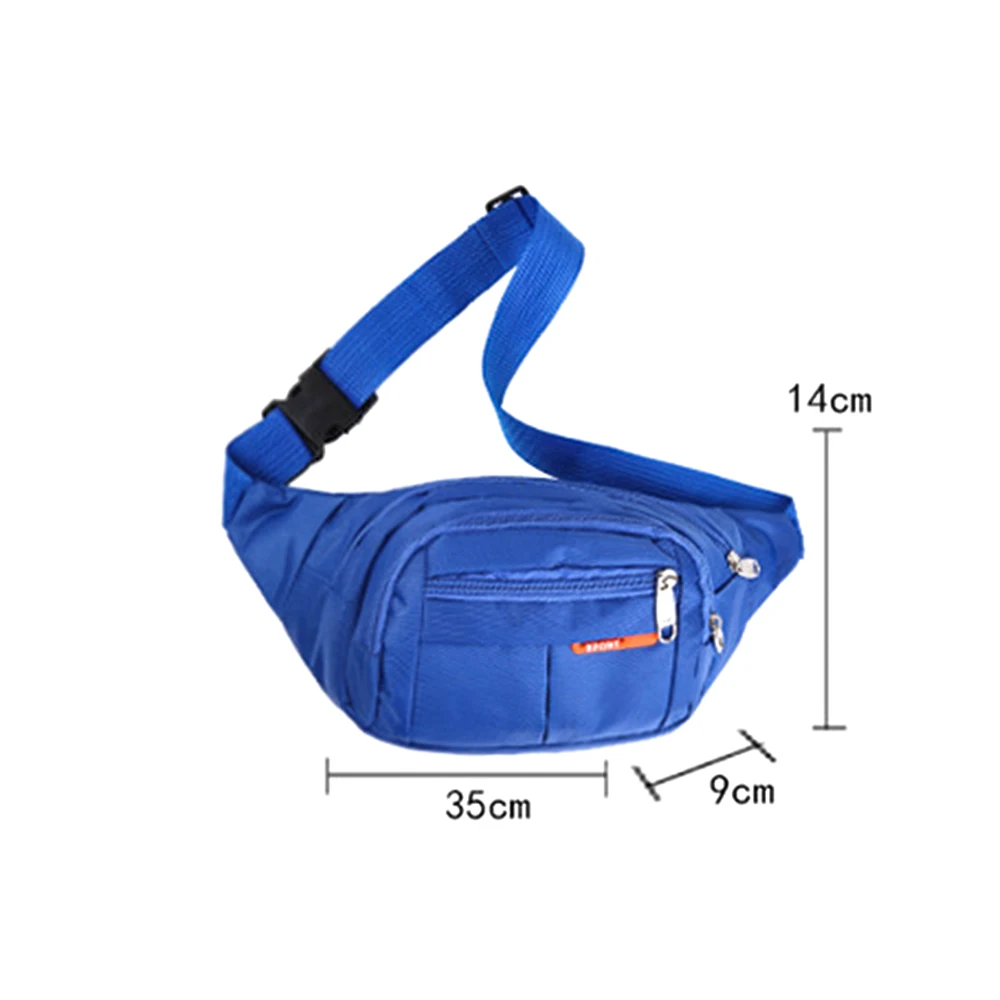 Riñonera impermeable multicolor de nailon unisex - imagen 4