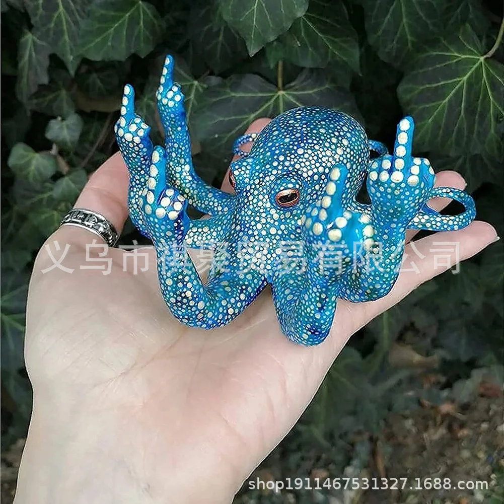 Detalle de la escultura creativa de pulpo