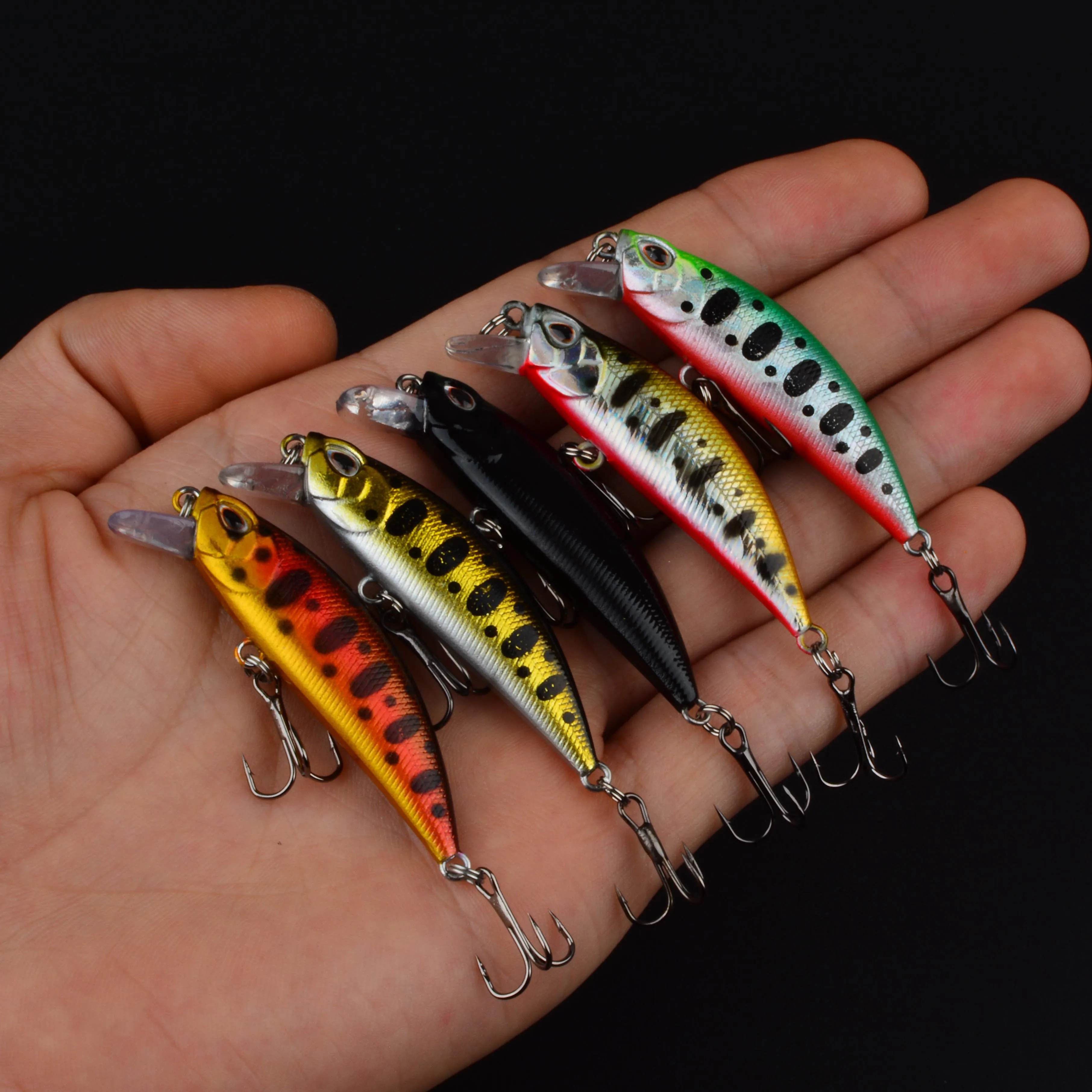 Señuelo Minnow Wobbler con ojos 3D para lubina en invierno - imagen 3