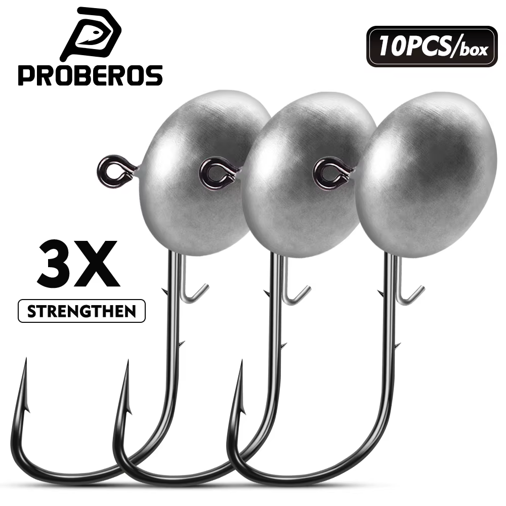 PROBEROS Anzuelos Jig Head Ovalados con Púas para Vinilo - imagen 5