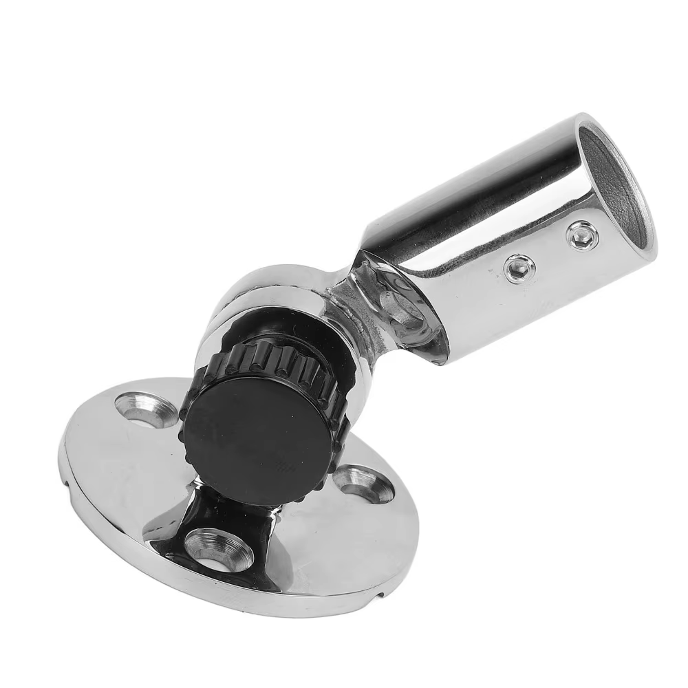 Base Ajustable Varas Antena Marina Acero Inoxidable 316 – Montaje Riel 19mm - imagen 2