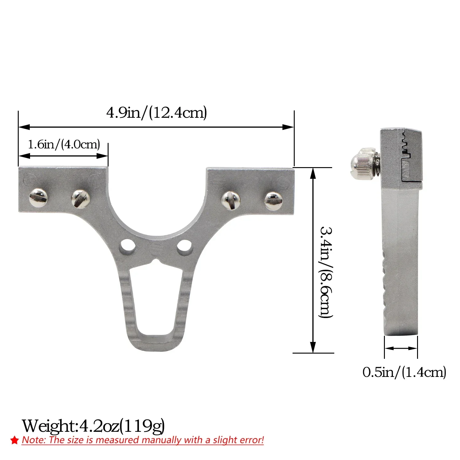 Tirachinas de aluminio grande para DIY, con arco y accesorios - imagen 5