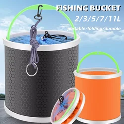 Cubo portatil de pesca 2/3/5/7/11 L - tanque Oxford de tela para rio