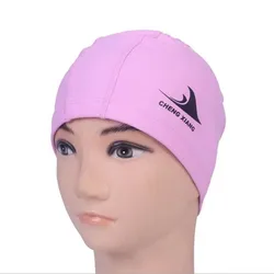 Gorro de natación elástico transpirable e impermeable de PU