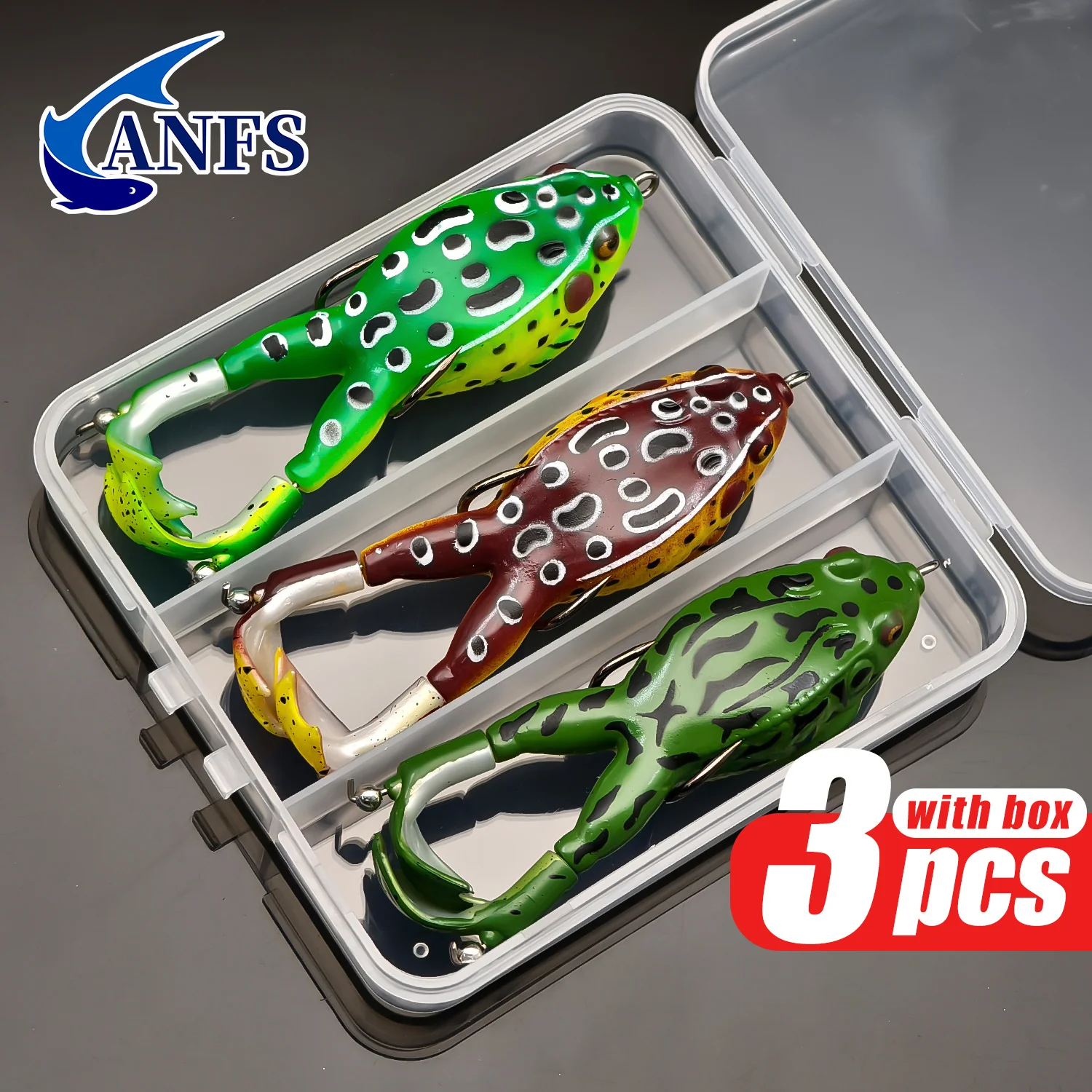 ANFS Rana Pato – Señuelo topwater vinilo agua dulce