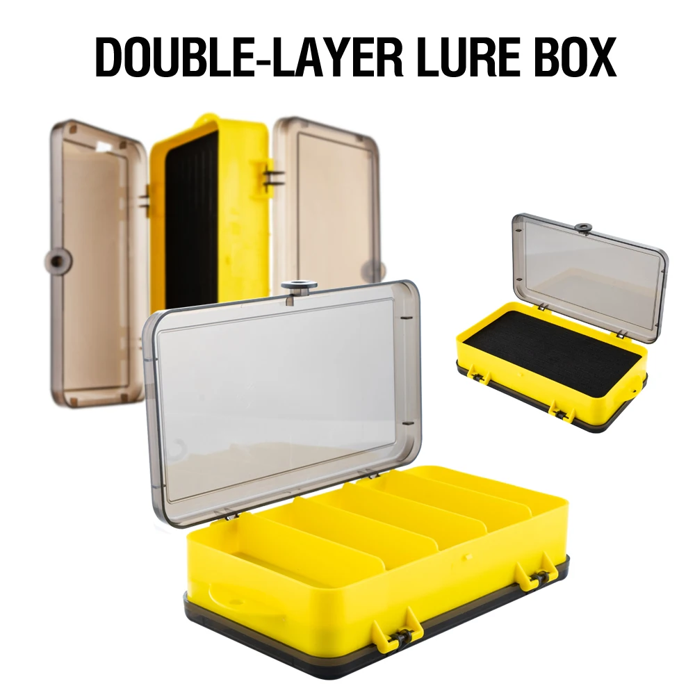 Caja de pesca portátil impermeable doble cara para señuelos y anzuelos - imagen 5