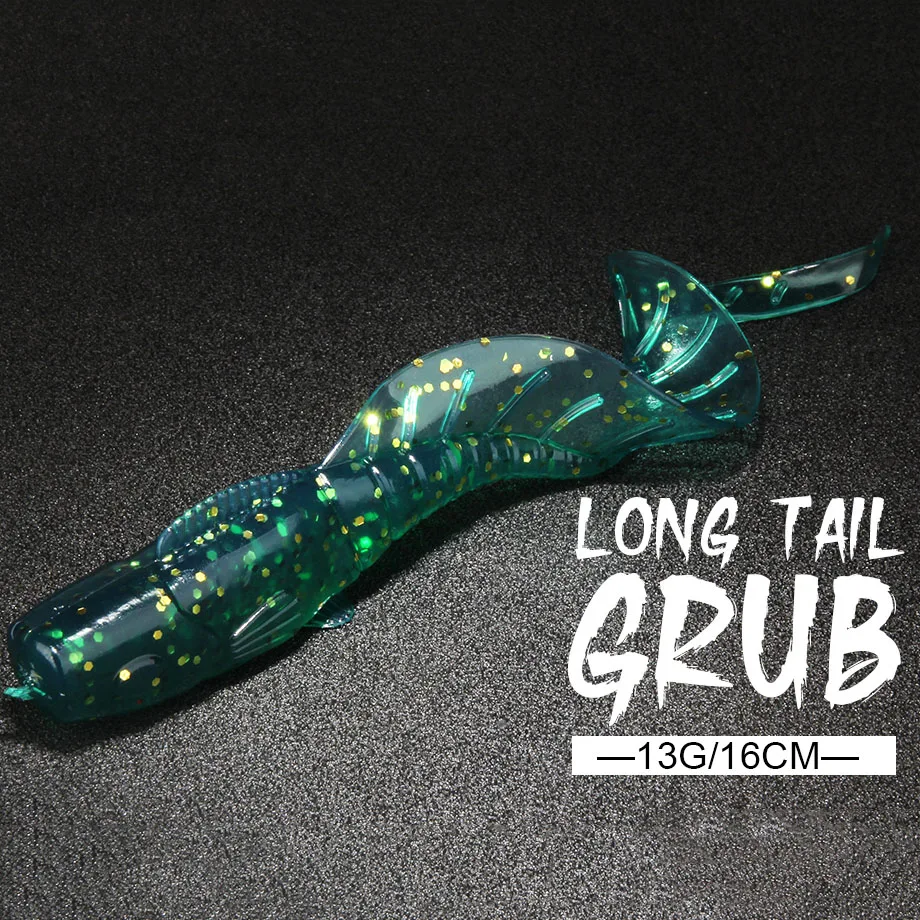 Spinpoler Swimbait 16cm – Vinilo cola larga para lubina y lucio - imagen 4