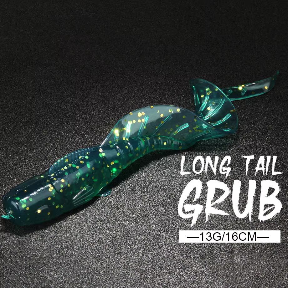 Spinpoler Swimbait 16cm – Vinilo cola larga para lubina y lucio - imagen 4