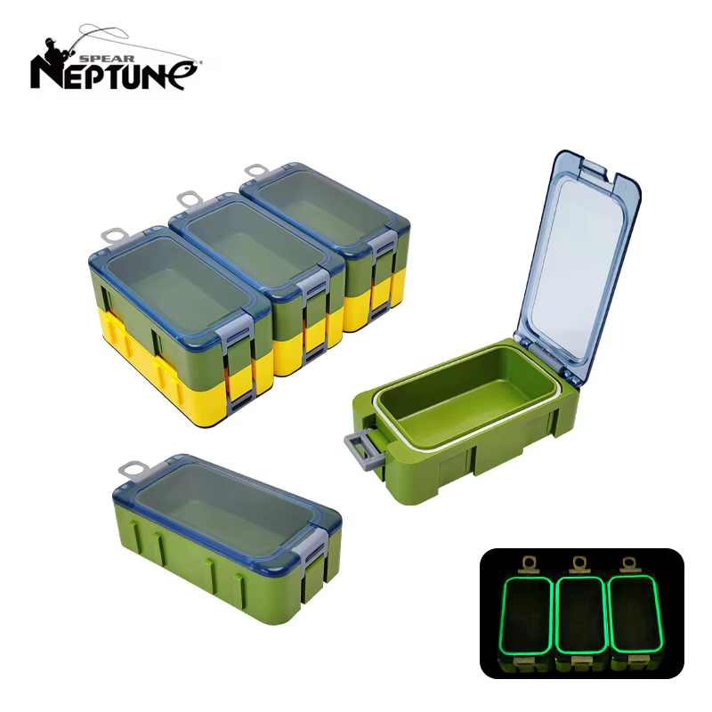 Caja pesca LED organizador anzuelos y herramientas