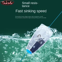 TAKEDO Plomos Bala Aleacion para Texas Rig Carpfishing