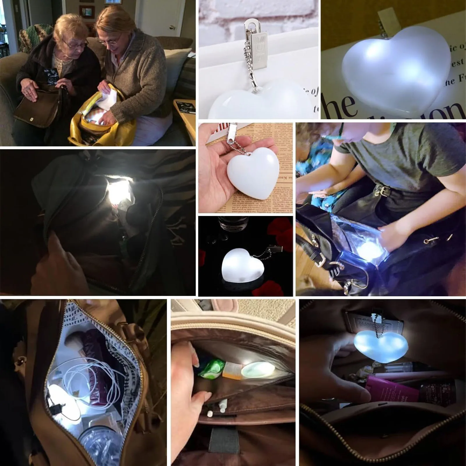 Luz LED recargable portátil con activación táctil – llavero - imagen 5