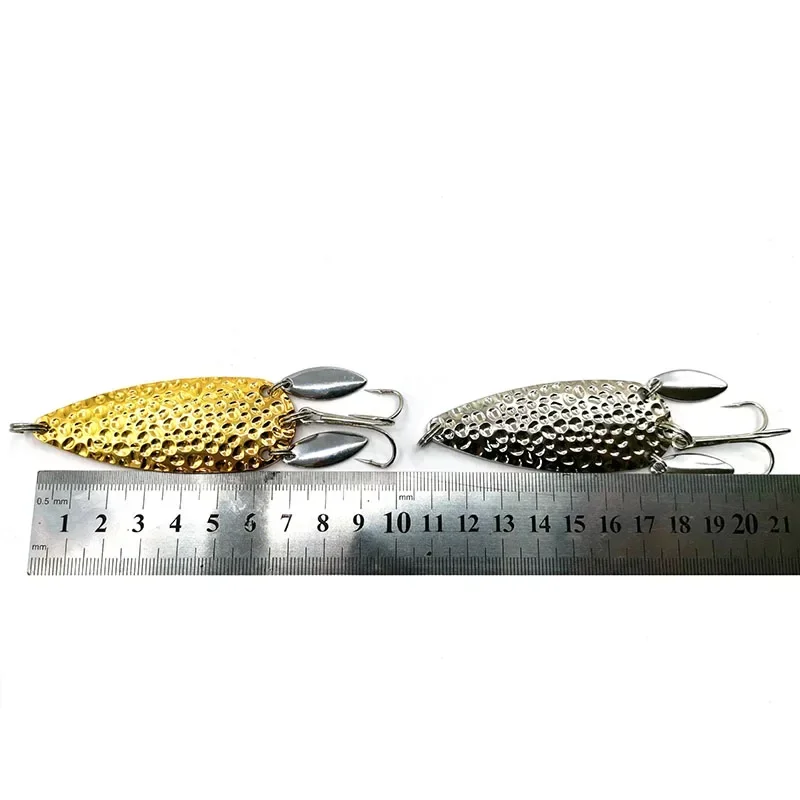 Spinnerbait metálico con lentejuelas para lucio y trucha - imagen 3