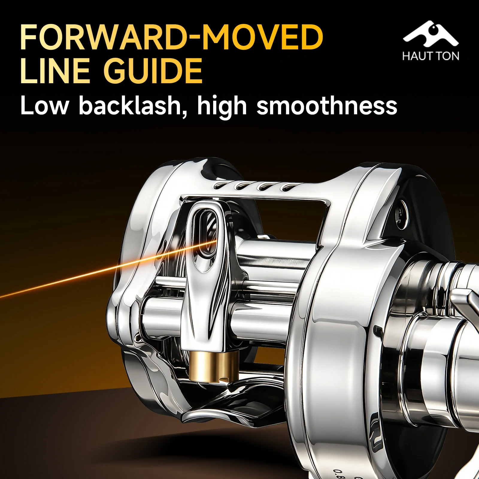 Carrete de pesca HAUT TON DC Brake ultraligero con freno - imagen 2