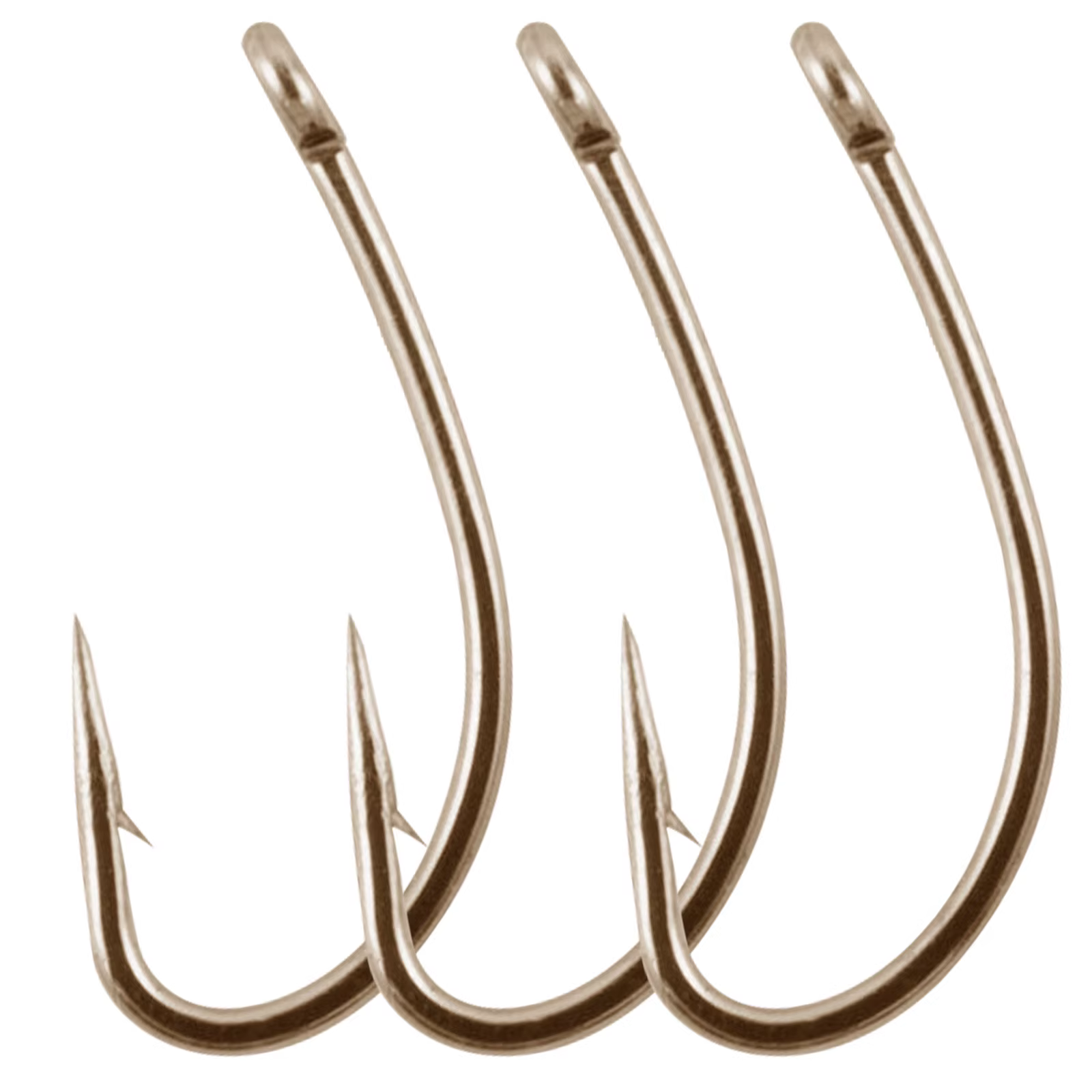 Anzuelos curvos con espinas para pesca con mosca