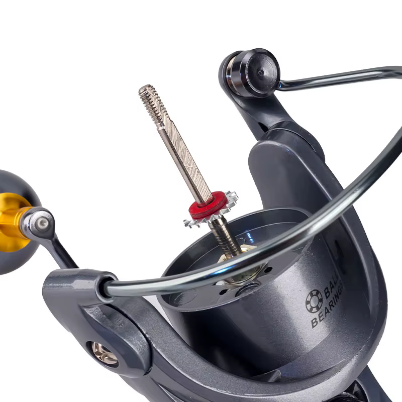Carrete giratorio DEUKIO de metal – Para carpa y pesca en mar - imagen 4