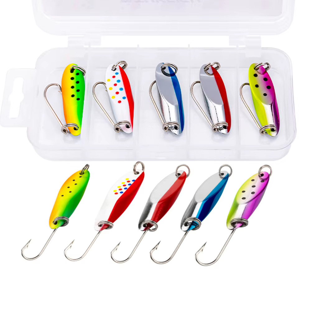 THKFISH Cucharas Metálicas de Pesca para Trucha y Lucio - imagen 5