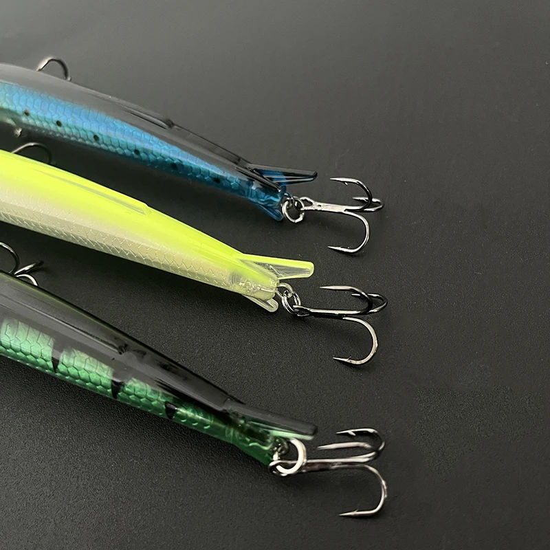 Señuelo Wobbler Minnow flotante de vástago largo para lucio silencioso - imagen 2