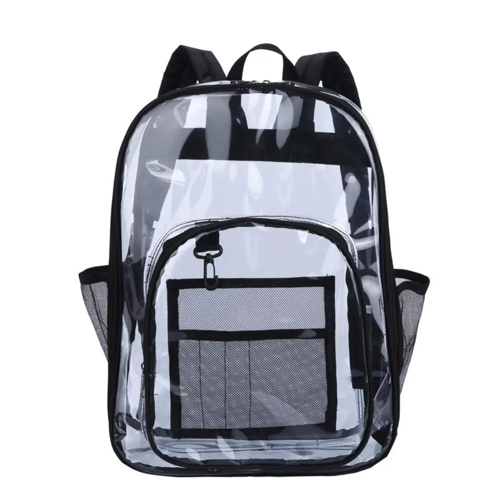 Mochila transparente PVC impermeable gran capacidad bandolera doble - imagen 4
