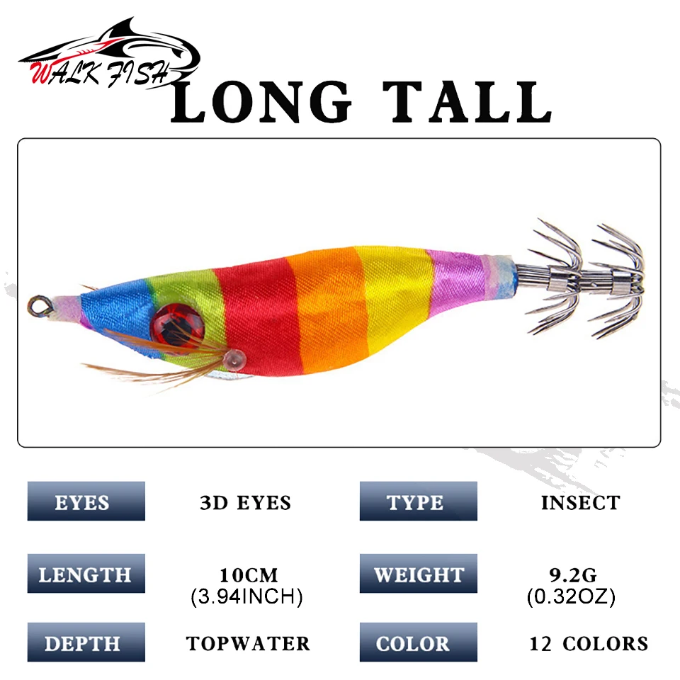 Variedad de colores disponibles del señuelo WALK FISH