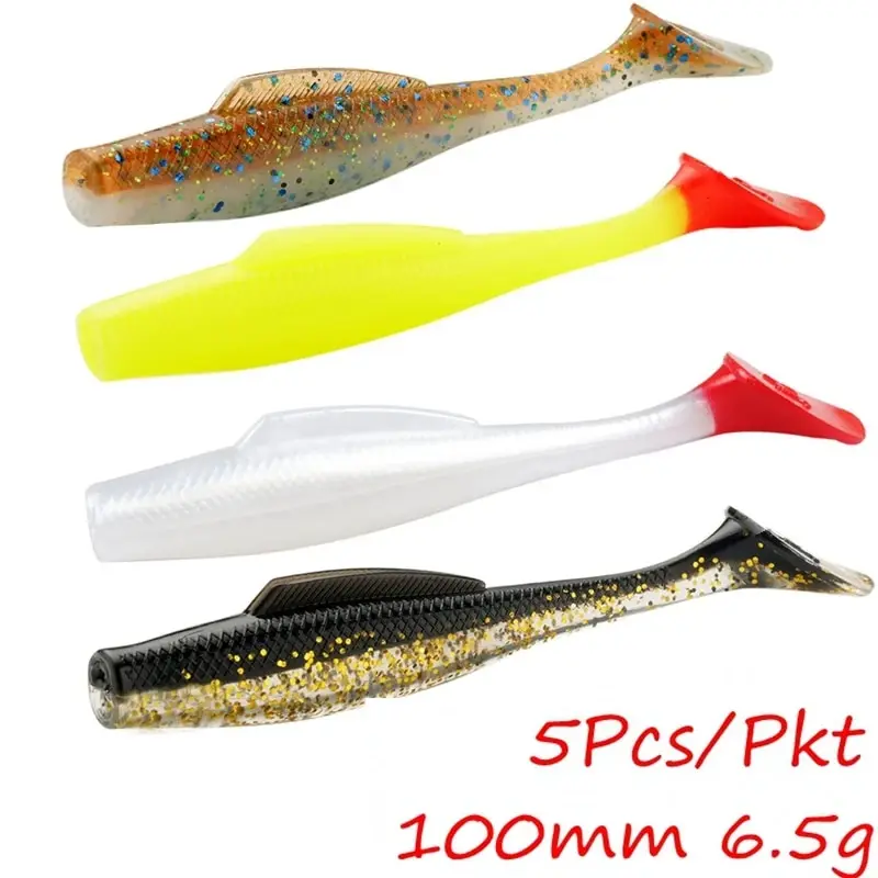 Swimbait TPR flotante 100mm – Cebo suave 6,5g para jigging