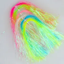 Streamer Gliss Glow corrugado simula escamas de pez con lentejuelas