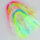 Streamer Gliss Glow corrugado simula escamas de pez con lentejuelas