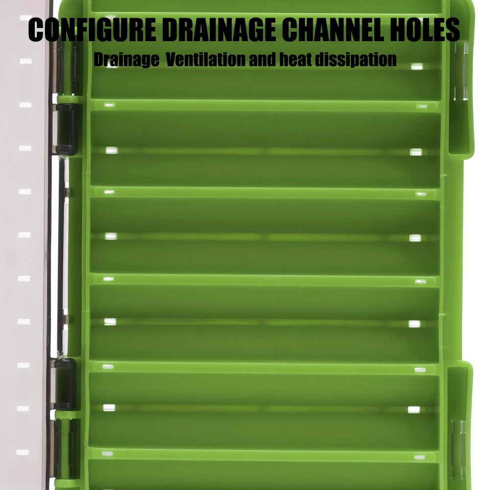 Caja organizadora de pesca con 14 compartimentos, doble cara - imagen 4
