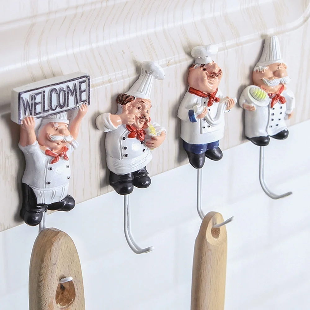 Ganchos de cocina creativa Chef – Estante colgador para utensilios - imagen 2