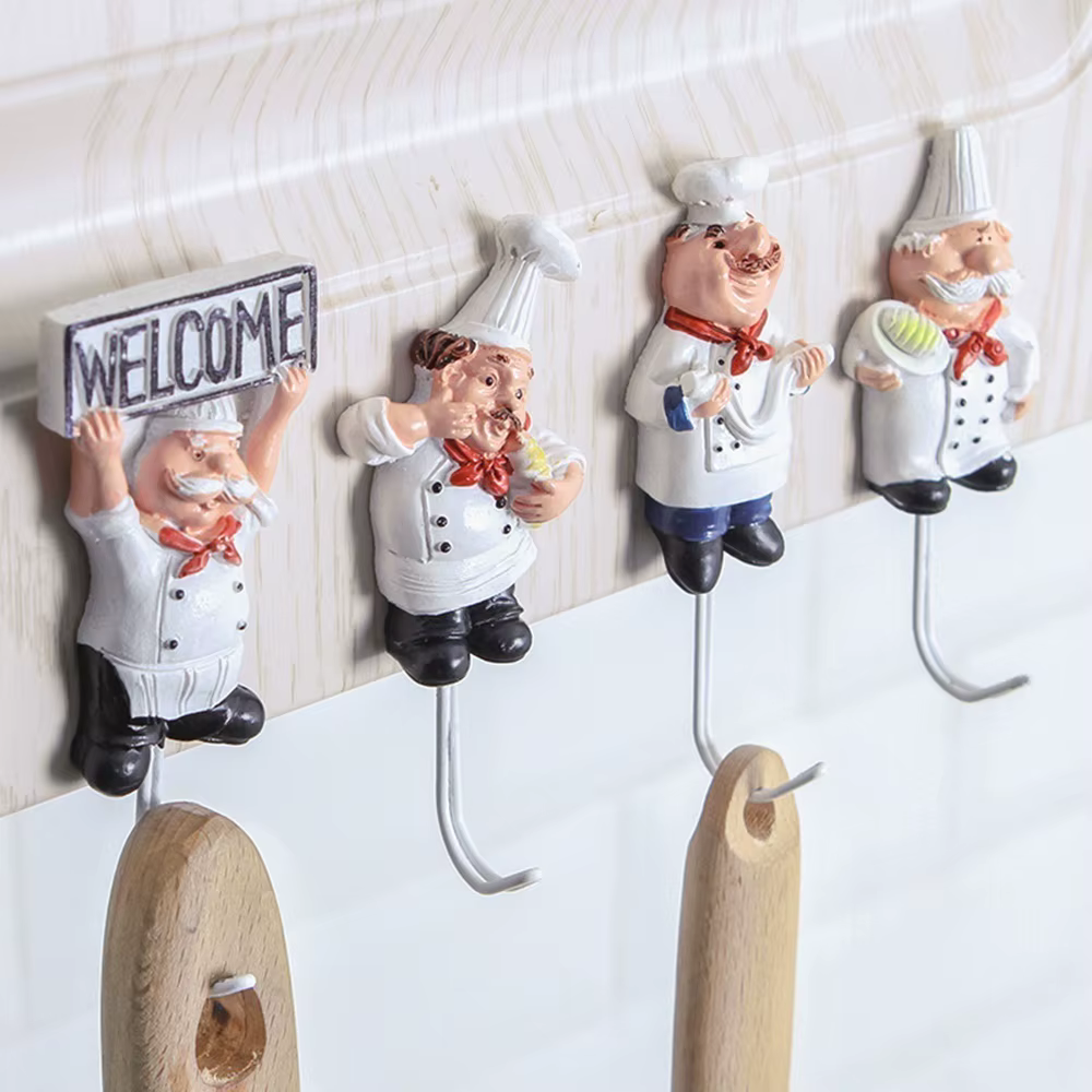 Ganchos de cocina creativa Chef – Estante colgador para utensilios - imagen 2