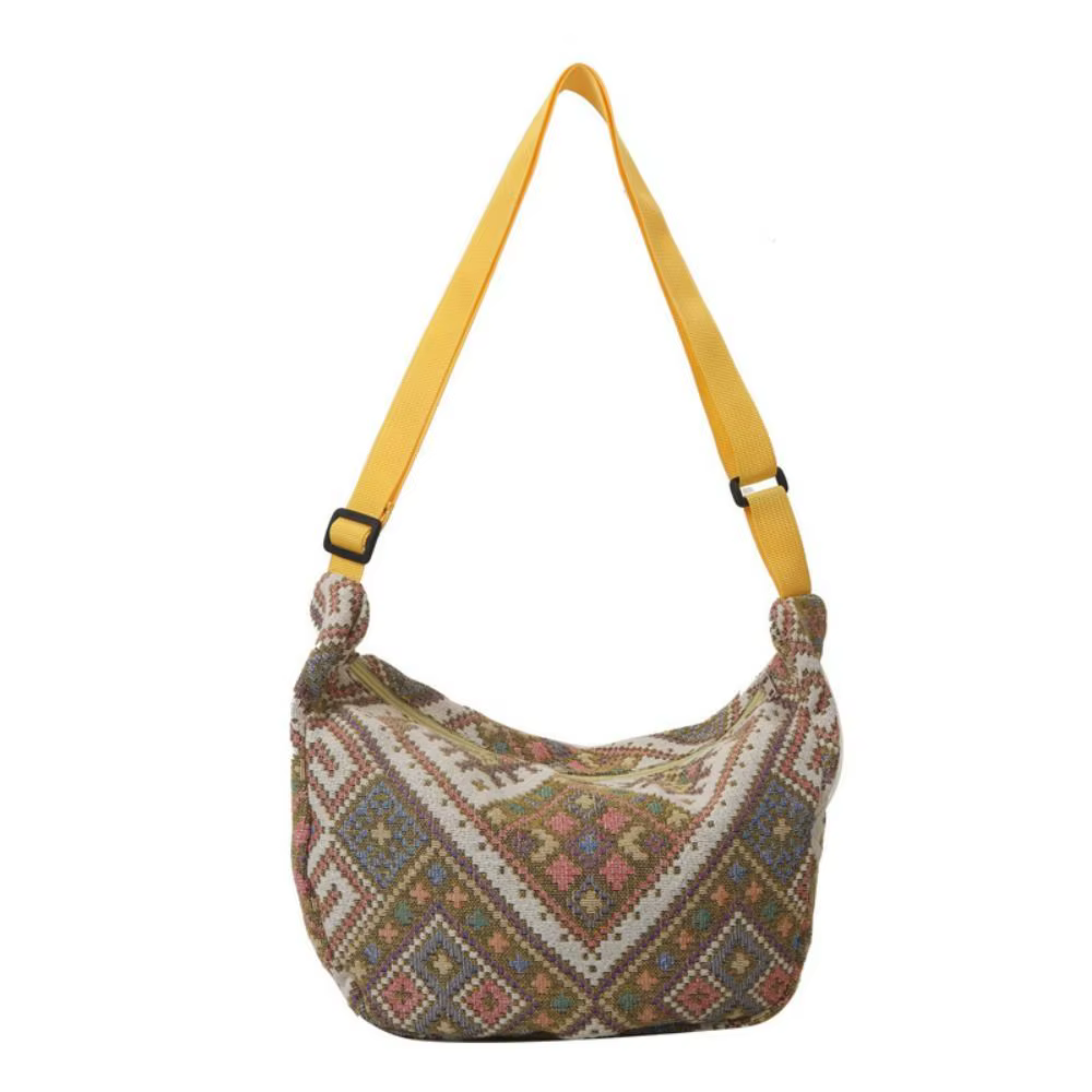 Bolso bandolera de lona para mujer, amplio y de estilo casual - imagen 2