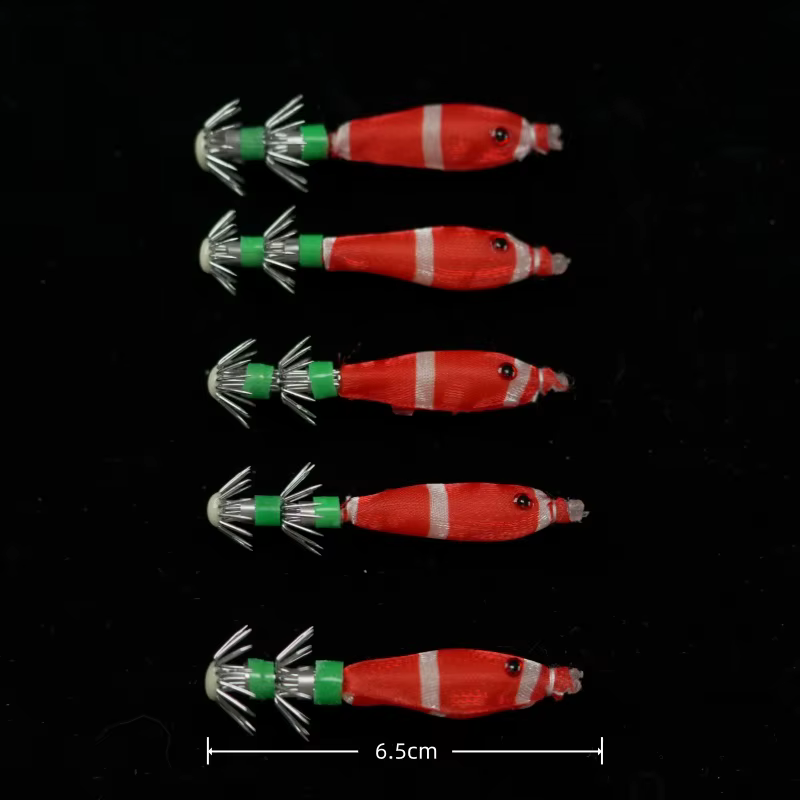 Set de 5 señuelos luminosos BRAVMACK en sus colores variados