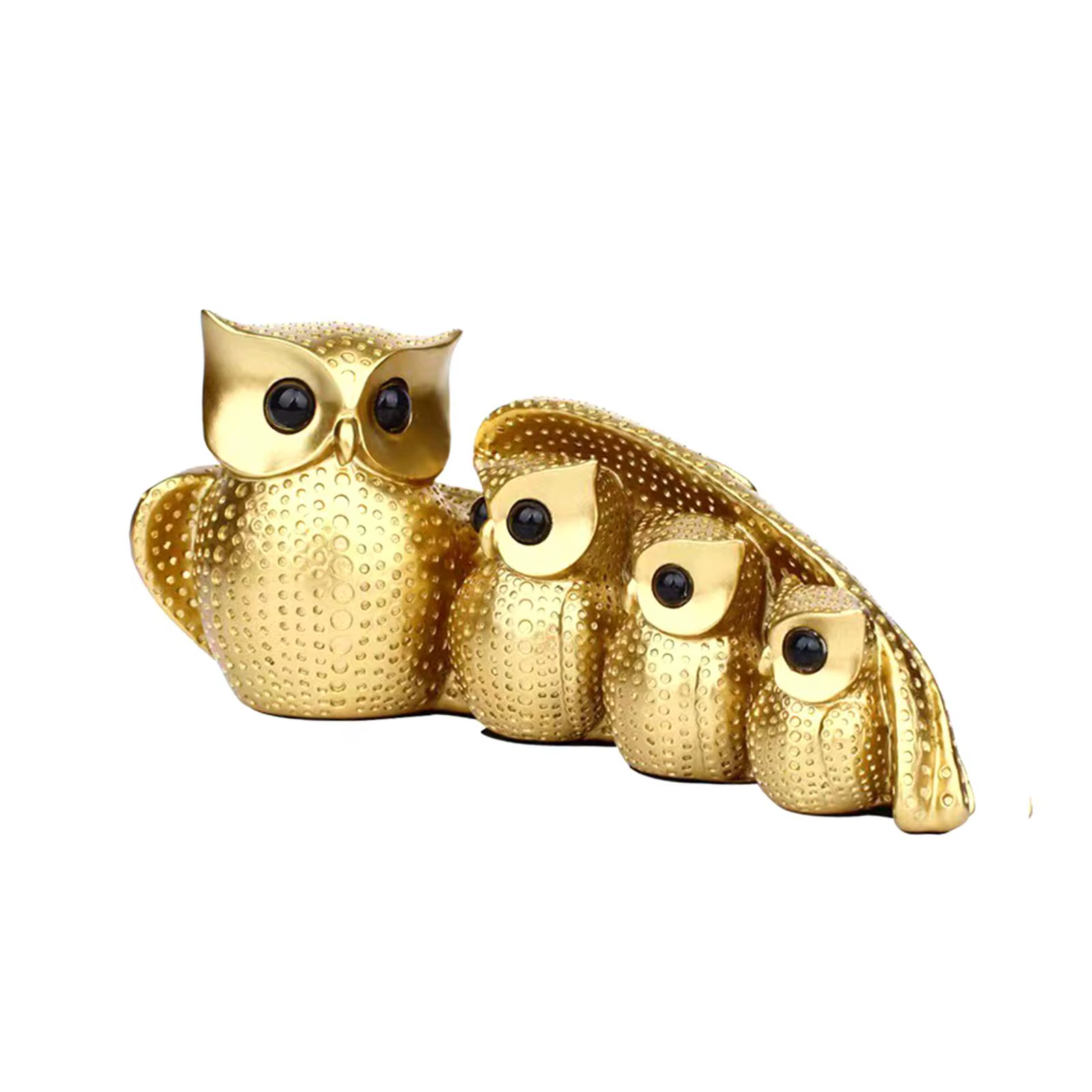 Set 4 Estatuas Familia de Búhos – Figuras Decorativas para Hogar - imagen 5