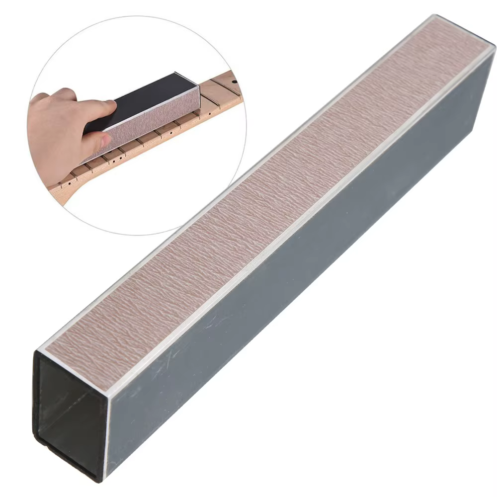 Nivelador de trastes para guitarra y bajo con lija autoadhesiva - imagen 5