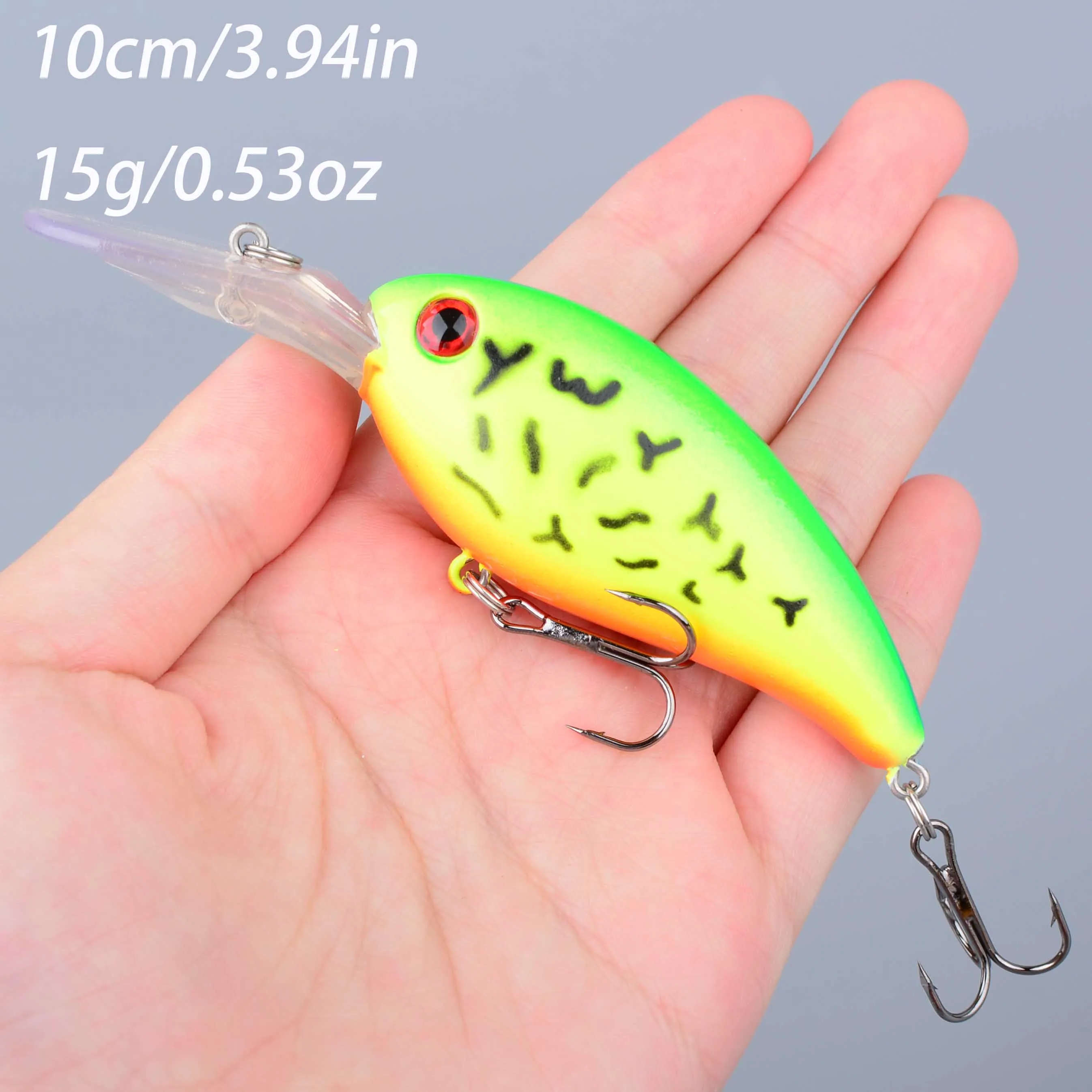 Cuerpos de plástico duro con acción de tipo crankbait