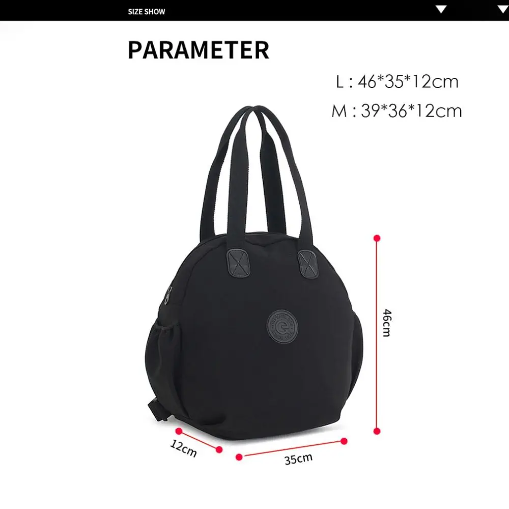 Mochila de viaje Oxford retro gran capacidad estilo universitario negra - imagen 5