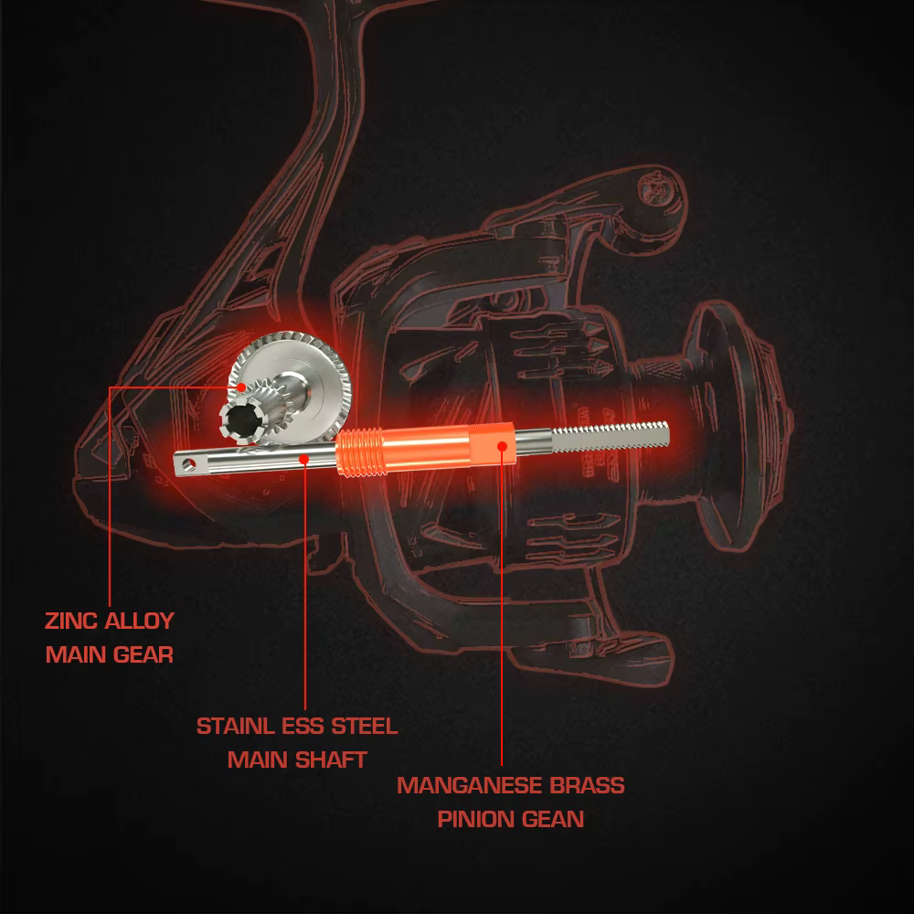 Mifine Crescent XT – Carrete giratorio para lubina y Lucio - imagen 5