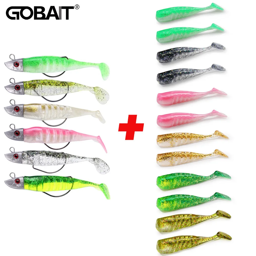 Señuelo Swimbait con Jig Head metálico para lubina