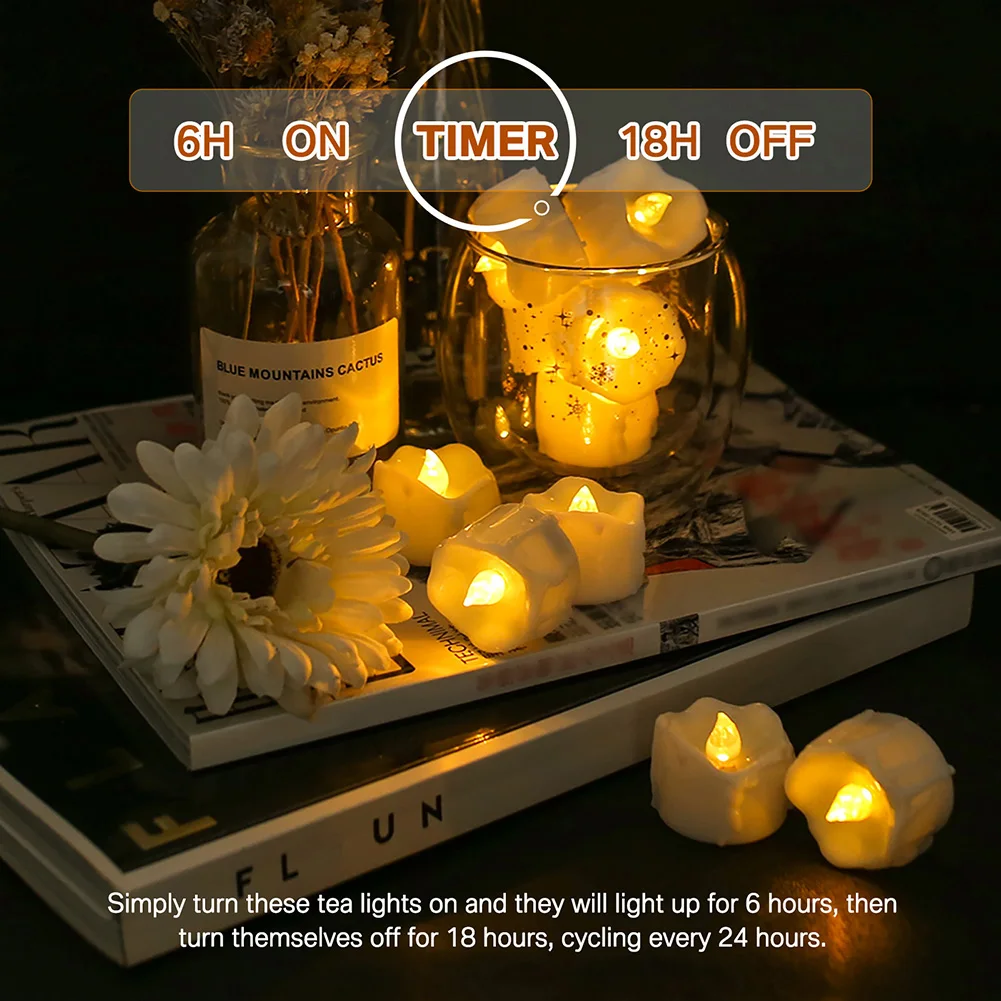 Diferentes usos decorativos de las velas LED sin llama