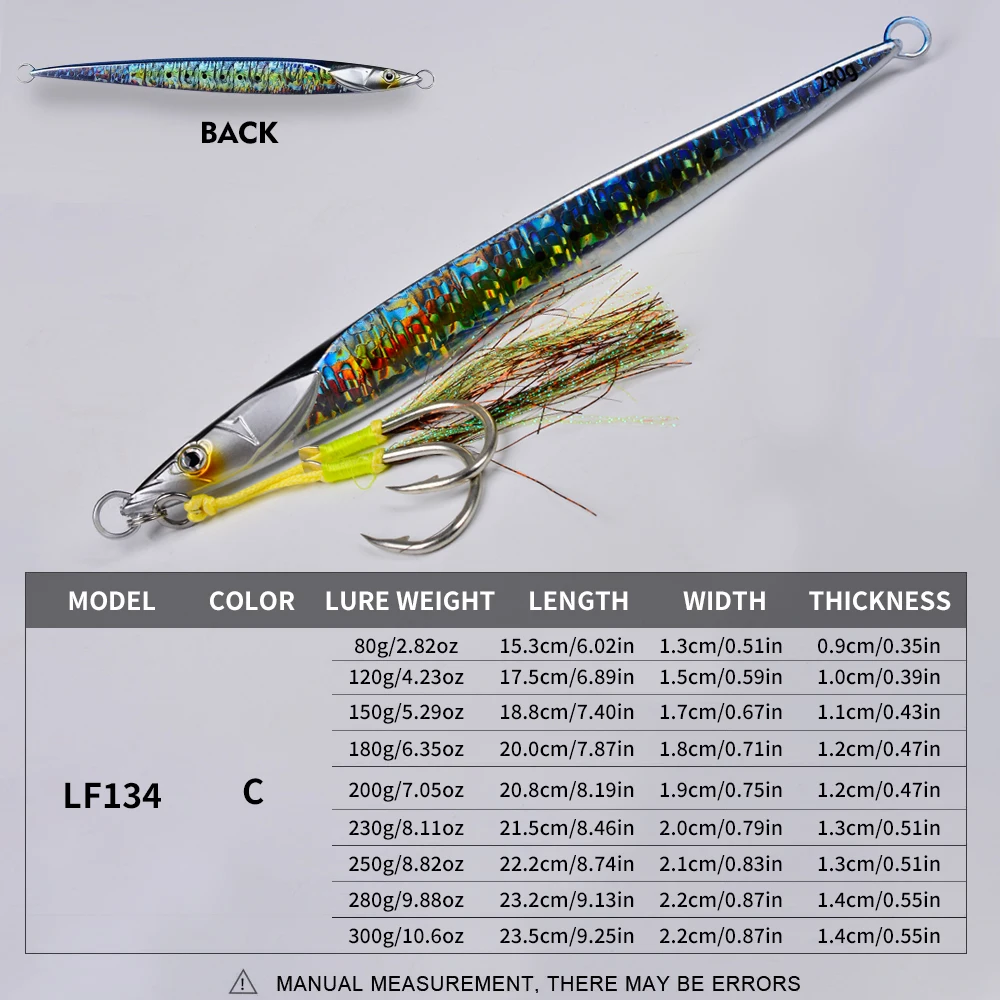 Variación de acción para jigging vertical
