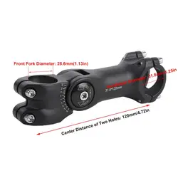 Tija Manillar Bicicleta 60 Grados – 120mm Aluminio Ligera