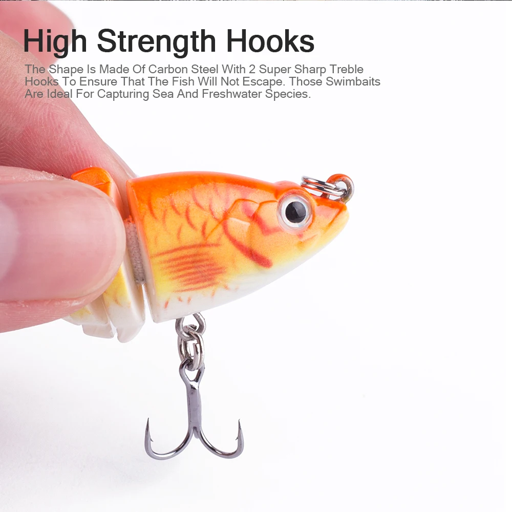 Señuelo Artificial Articulado 6cm - Wobbler realista para pesca - imagen 2