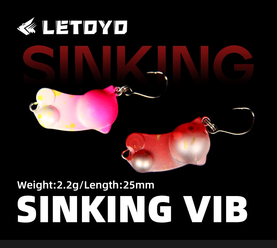 Señuelo LETOYO VIB 2,2g vista lateral