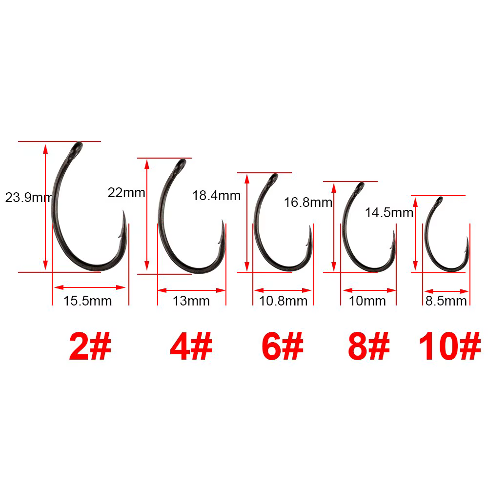 Hirisi X911 Anzuelos micro púas PTFE acero alto carbono para carpa - imagen 5