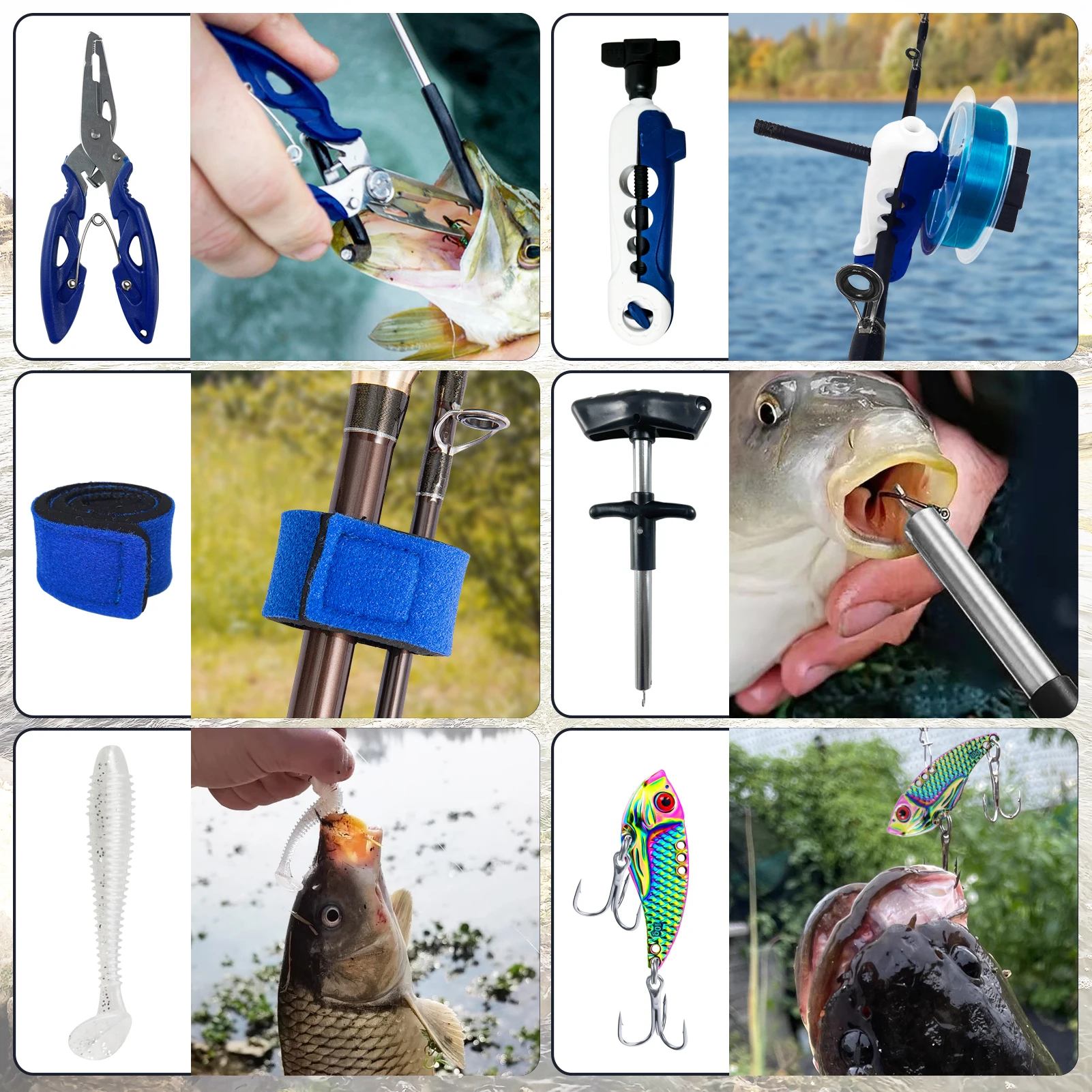 FREE FISHER Kit de accesorios de pesca: anzuelos y giratorios - imagen 3