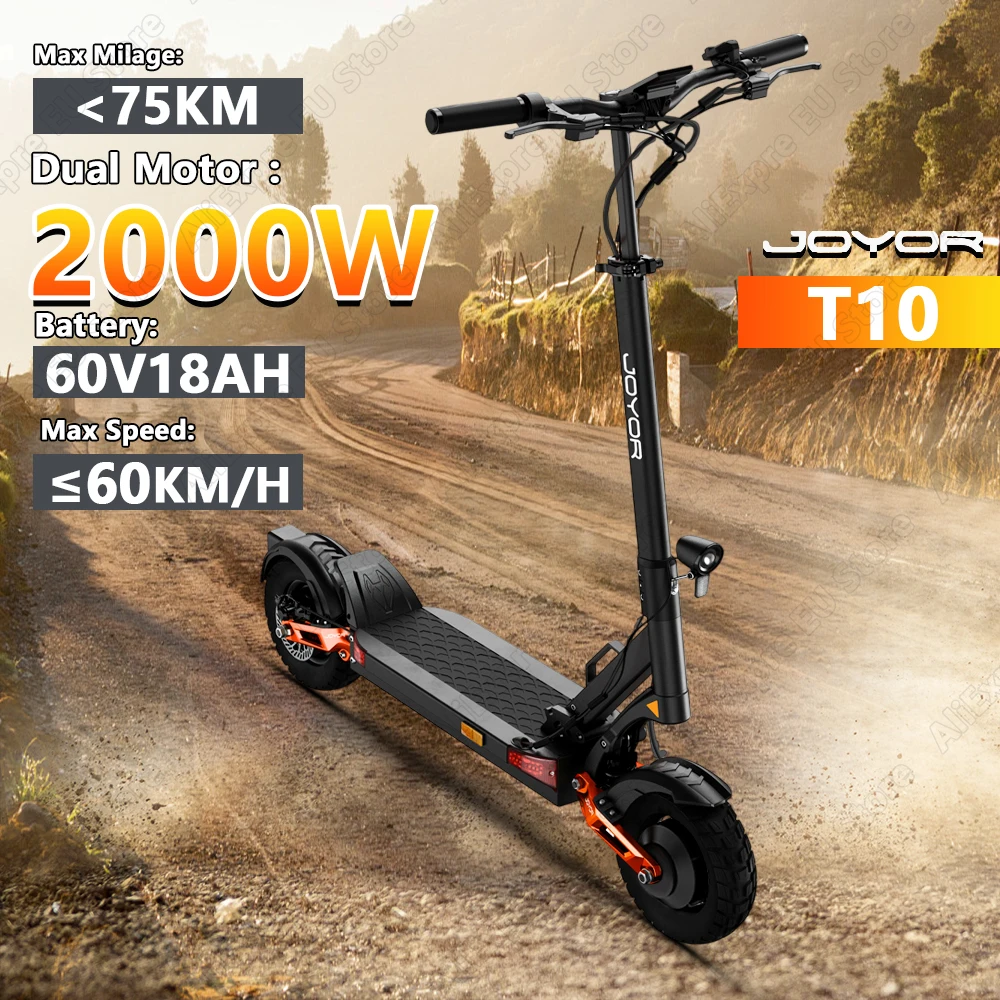 JOYOR T10 Patinete Eléctrico 2000W todoterreno con Motor Dual - imagen 2