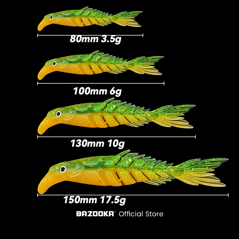 Bazooka Swimbait para Lucio – Cola flotante, hundimiento lento - imagen 2