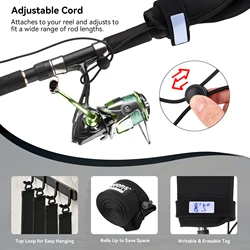 Booms Fishing Funda para caña giratoria con lazo integrado