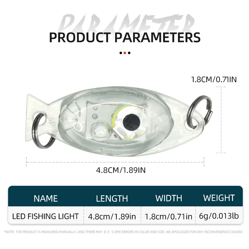 ShareShark Luz de pesca submarina LED luminosa impermeable